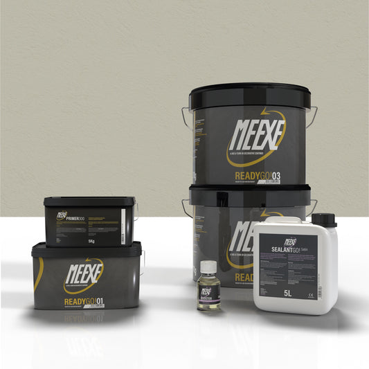 Kit microcemento 20m2 Meexe Ready Go! Liquen mate