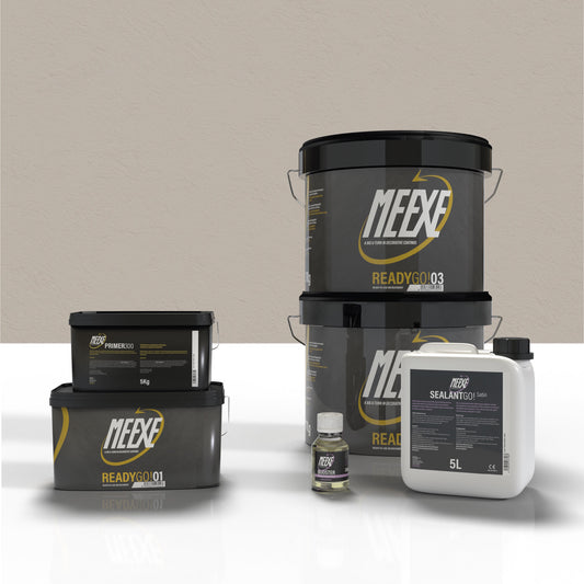 Kit microcemento 20m2 Meexe Ready Go! Spike Satinado