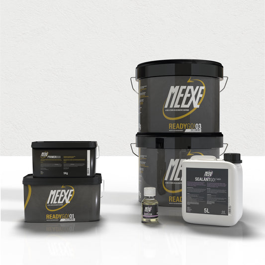 Kit microcemento 20m2 meexe ready go! Blanco mate