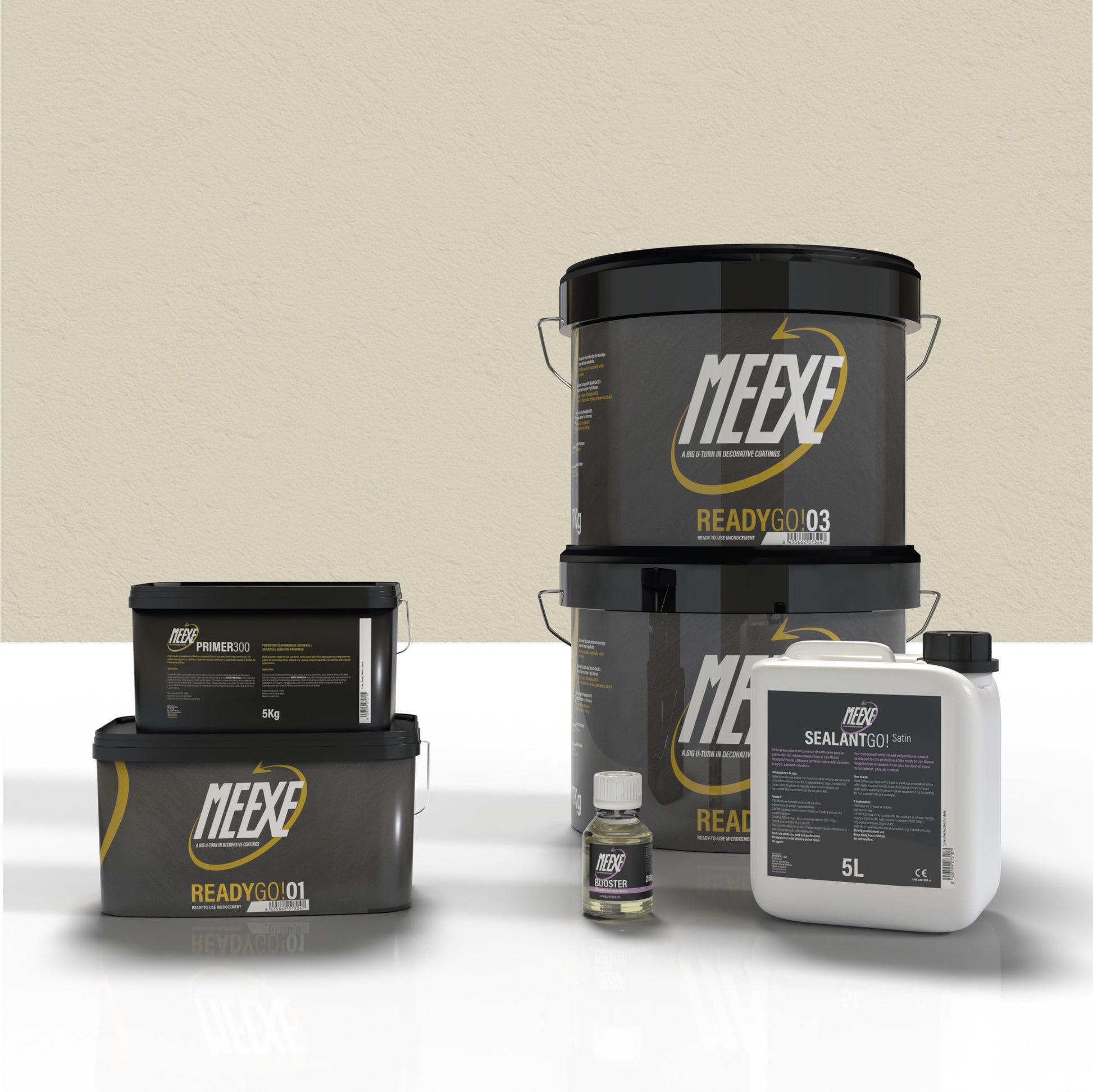 Kit microcemento 20m2 meexe ready go! Porcelain Mate