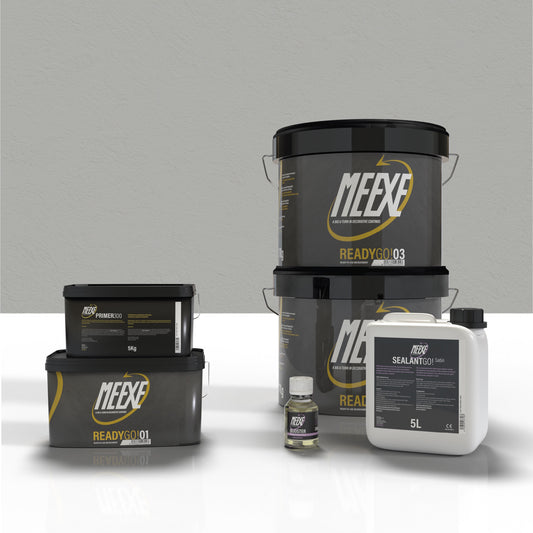 Kit microcemento 20m2 Meexe Ready go! Universe Satinado